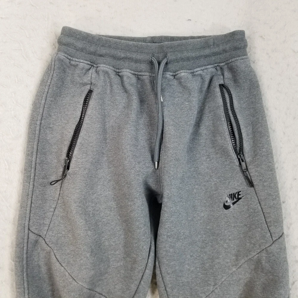 Nike Joggers‎ Mens Medium Grey Tech Fleece Style Sweatpants Tapered Cotton